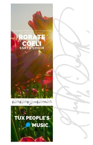 Rorate coeli SSATB choral sheet music cover Thumbnail